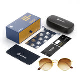 Bavincis Asmara Gold And Brown Gradient Edition Sunglasses