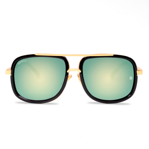 Bavincis Spectral Gold And Green Mercury Edition Sunglasses