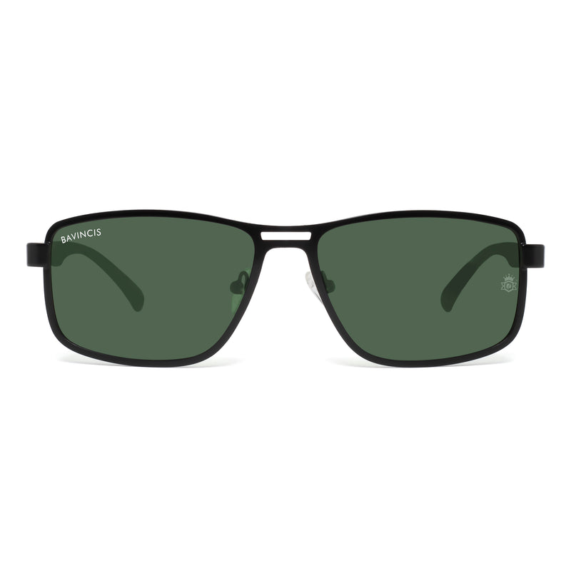 Bavincis Deluxe Black And Green Edition Sunglasses