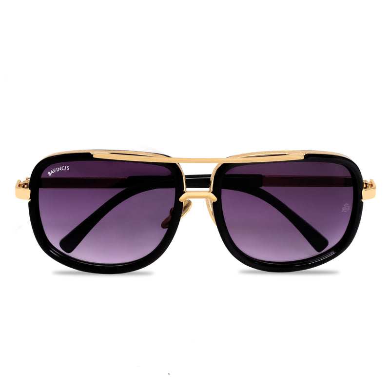 Bavincis Spectral Gold And Gray Gradient Edition Sunglasses