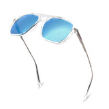 Bavincis Fixton White And Blue Mercury Edition Sunglasses