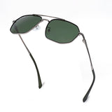 Bavincis Glance Silver And Green Edition Sunglasses