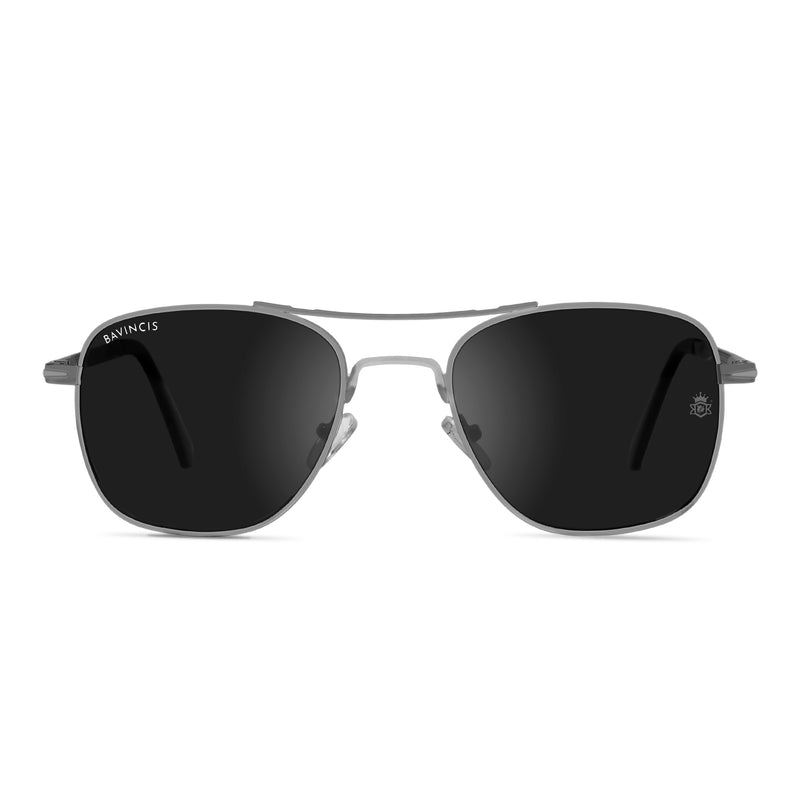 Bavincis Focal Silver And Black Edition Sunglasses