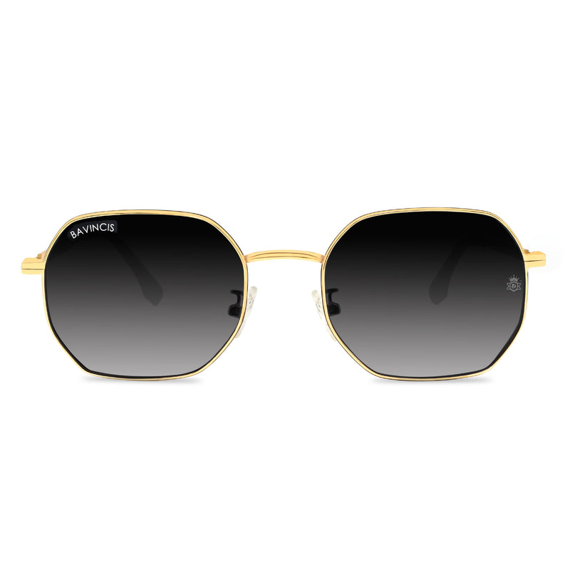 Bavincis Baycan Gold And Gray Gradient Edition Sunglasses
