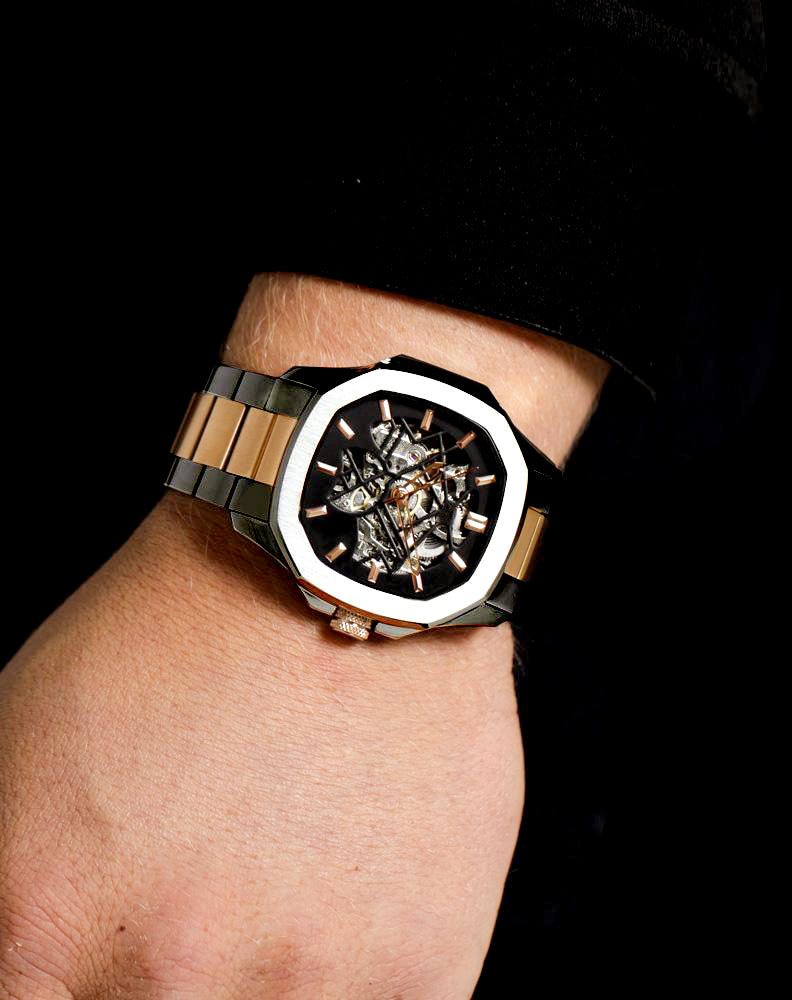 Bavincis Casenova Rose Gold and Black I Automatic Watch - BAVINCIS