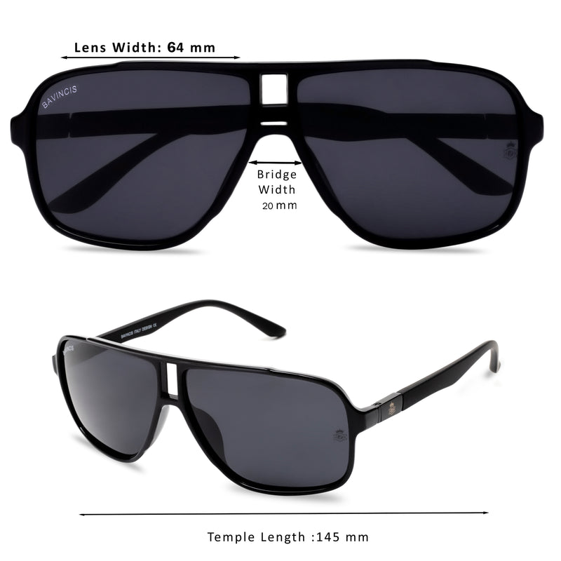 Bavincis Thunder Black And Black Edition Sunglasses