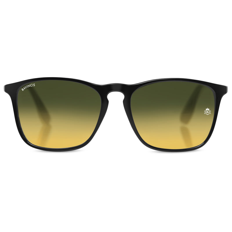 Bavincis Miller Black And Green Gradiant Edition sunglasses - BAVINCIS