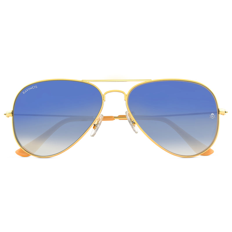Bavincis Tommy Gold And Blue Gradient Edition Sunglasses - BAVINCIS