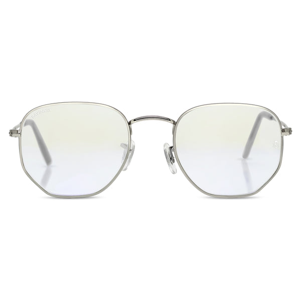 Bavincis Gemini silver and White AntiRay Edition Sunglasses
