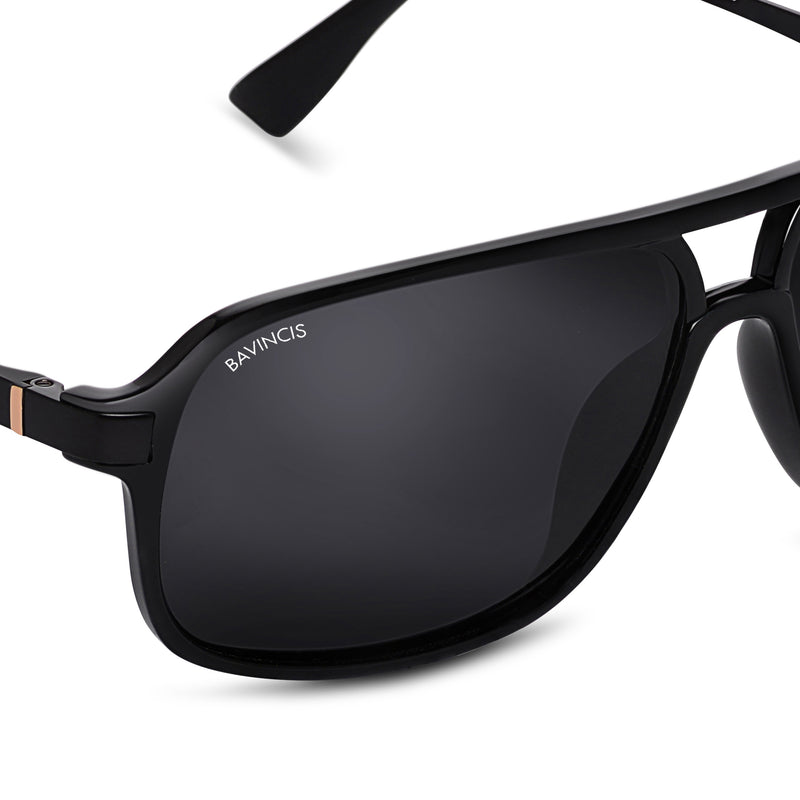 Bavincis Rebel Glossy Black And Black Edition Sunglasses