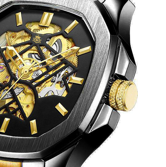 Bavincis Casenova Gold and Black I Automatic Watch - BAVINCIS
