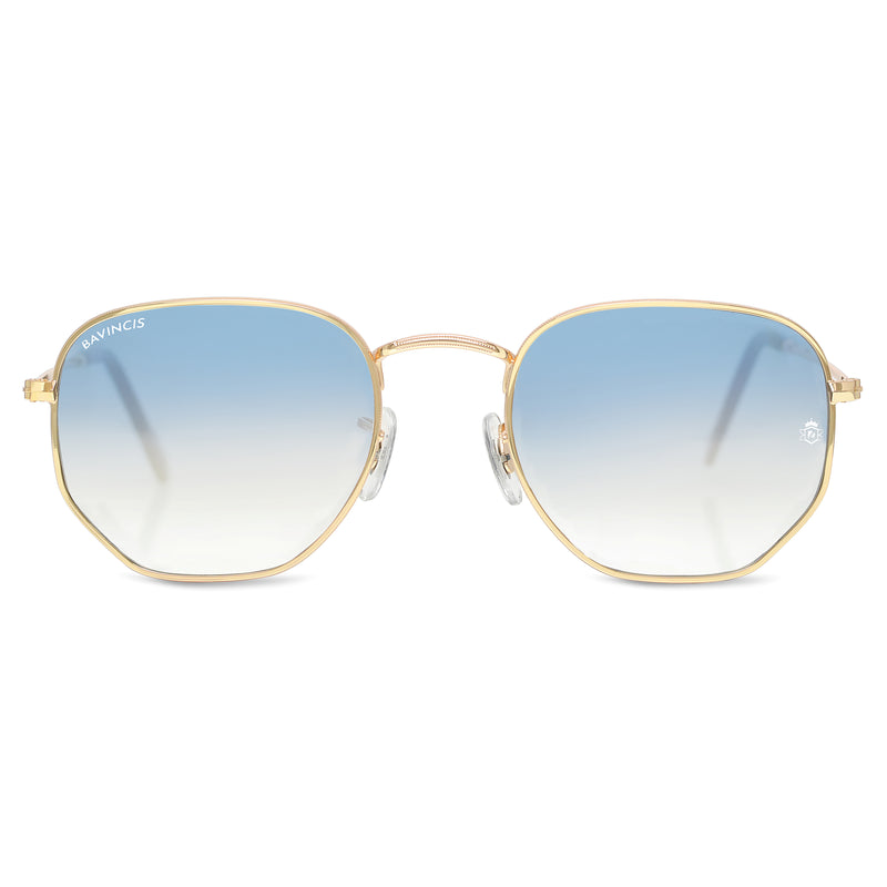 Bavincis Gemini Gold And Blue Gradient Edition Sunglasses