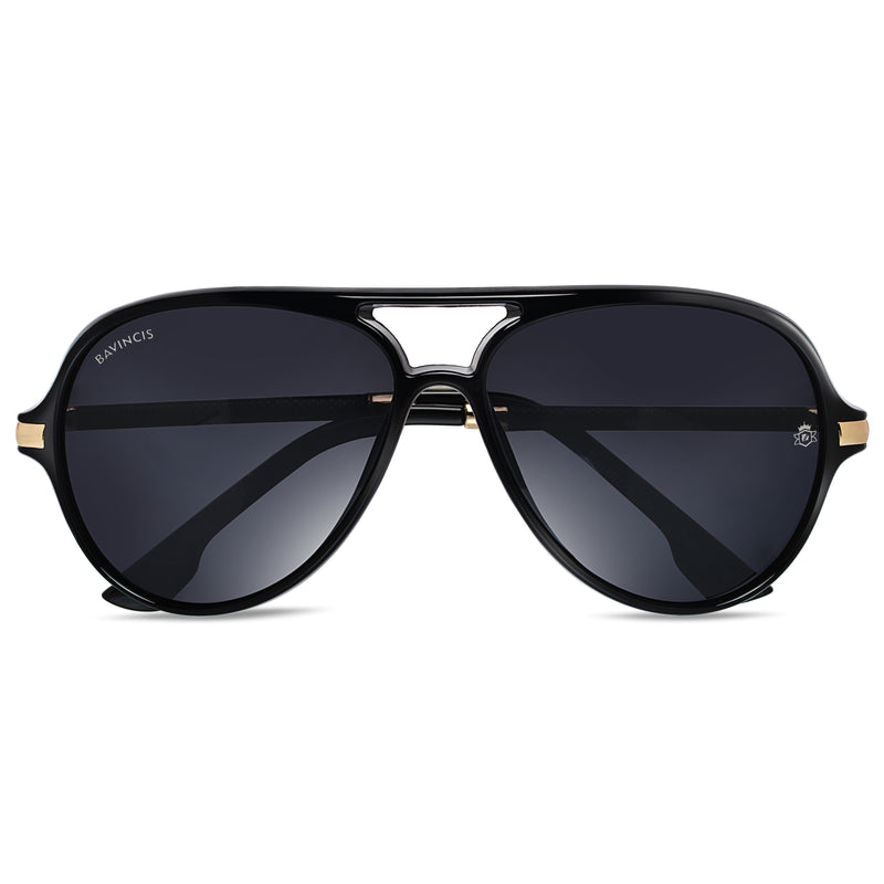Bavincis Rockford Glossy Black And Black Edition sunglasses - BAVINCIS