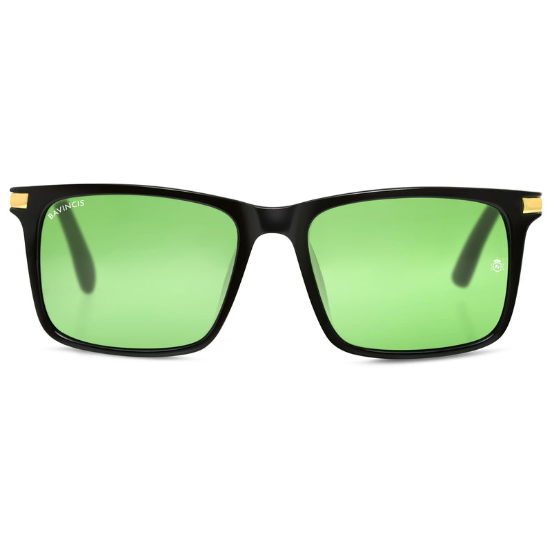 Bavincis Milano Black And Candy Green Edition Sunglasses - BAVINCIS