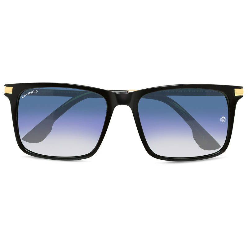 Bavincis Milano Black And Blue Gradiant Edition Sunglasses - BAVINCIS