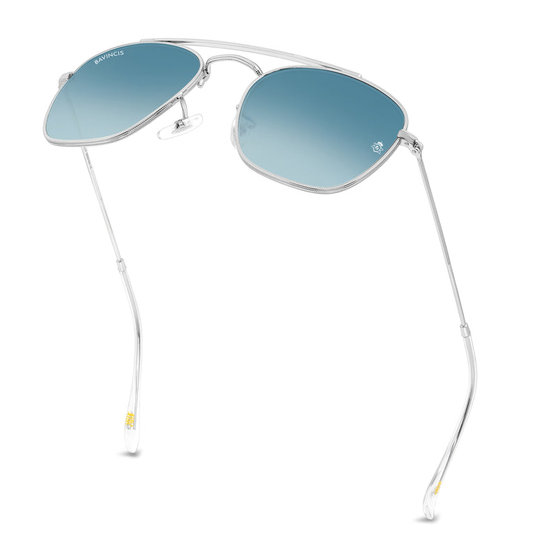 Bavincis Gracia Silver  And Grey Gradient Edition Sunglasses