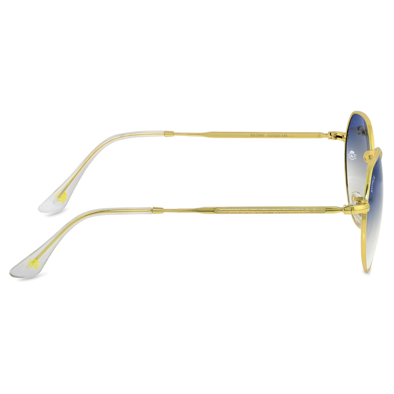Bavincis Cooper Gold And Blue Gradient Edition Sunglasses