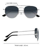 Bavincis Sparkle Silver And Grey Gradient Edition Sunglasses