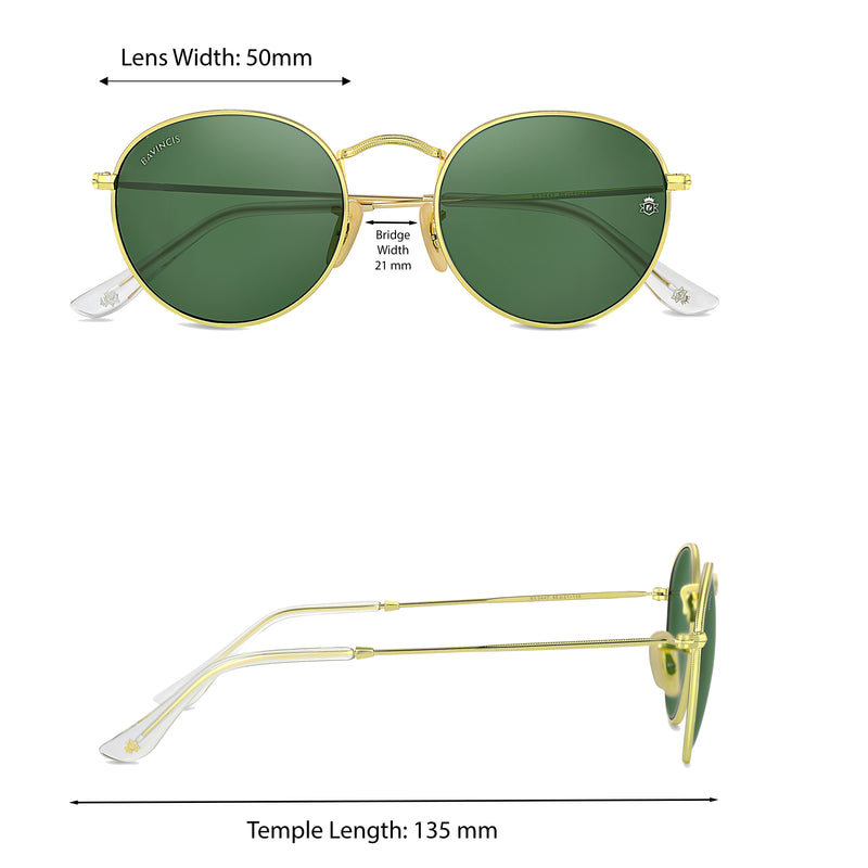 Bavincis Asmara Gold And Green Edition Sunglasses - BAVINCIS