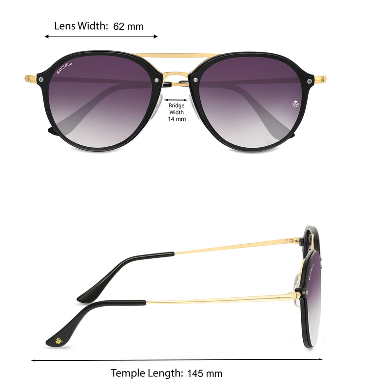 Bavincis Walker Gold And Grey Gradient Edition Sunglasses - BAVINCIS
