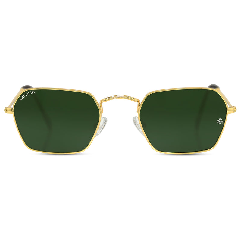 Bavincis Delight Gold And Green Edition Sunglasses