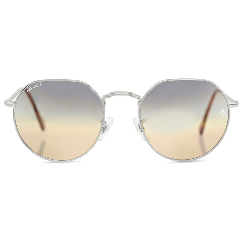 Bavincis Cooper Silver And Gray Brown Gradient Edition Sunglasses