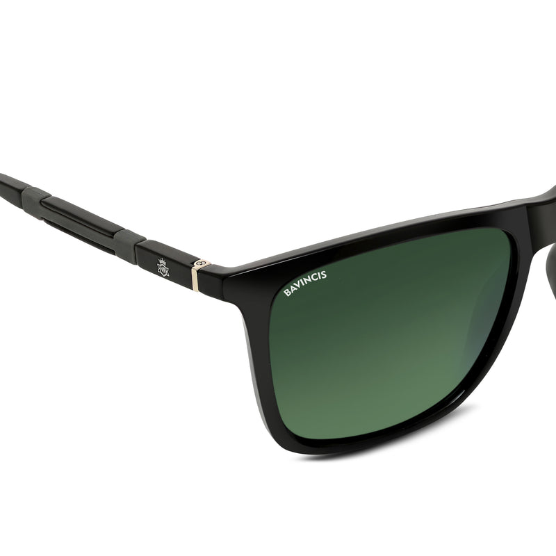 Bavincis Flair Black And Green Edition Sunglasses
