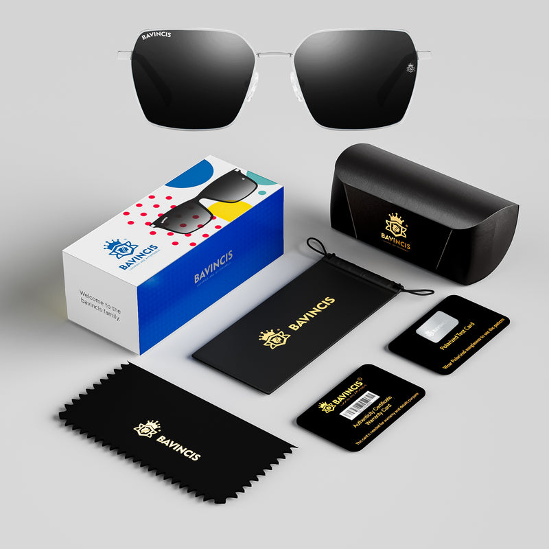 Bavincis The Bond Silver And Black Edition Sunglasses