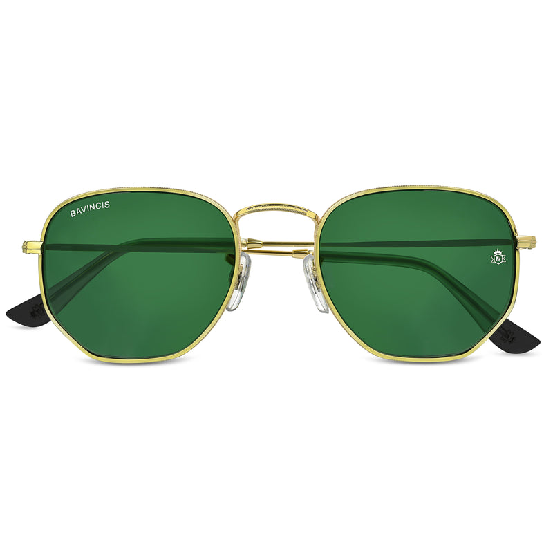 Bavincis Gemini Gold And Green Edition Sunglasses
