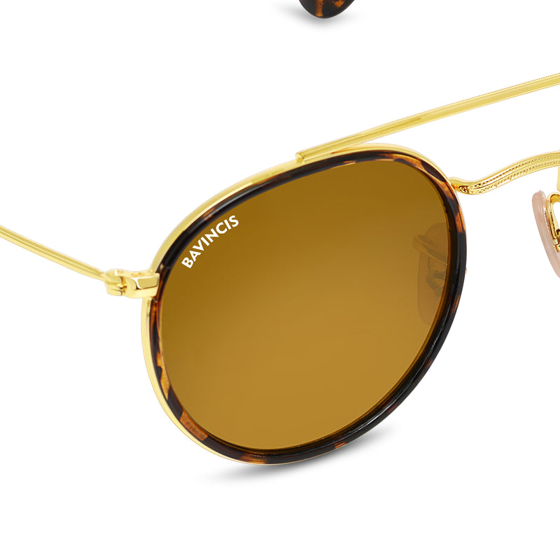 Bavincis Joyce T.Gold And Brown Edition sunglasses