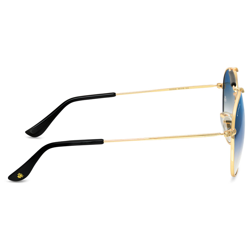 Bavincis Caliber Gold And Blue Gradient Edition sunglasses - BAVINCIS