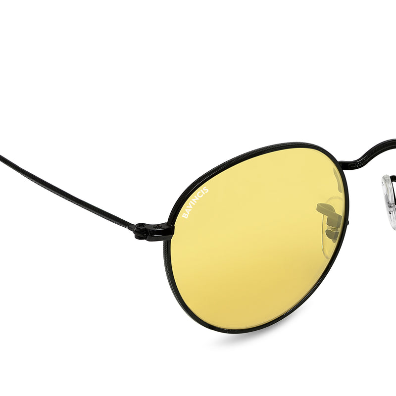 Bavincis Asmara Black And Yellow  Edition Sunglasses