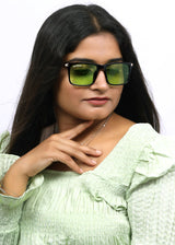 Bavincis Milano Black And Candy Green Edition Sunglasses