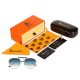 Bavincis Caliber Gold And Grey Gradient Edition sunglasses - BAVINCIS