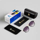 Bavincis Walker Gold And Grey Gradient Edition Sunglasses