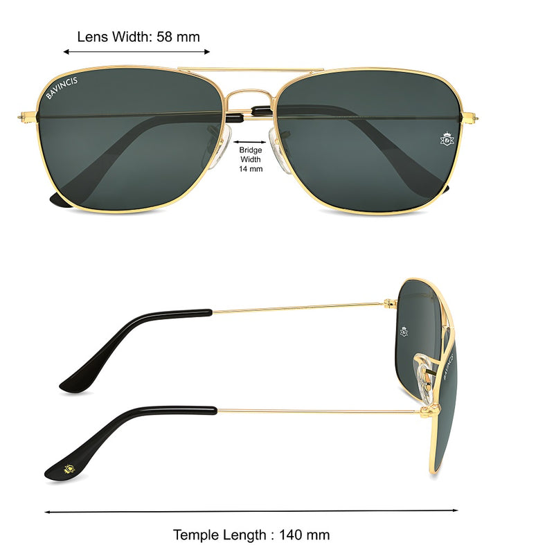 Bavincis Carloz Gold And Black Edition Sunglasses - BAVINCIS