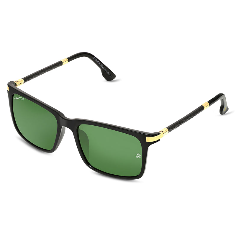 Bavincis Milano Black And Green Edition Sunglasses - BAVINCIS