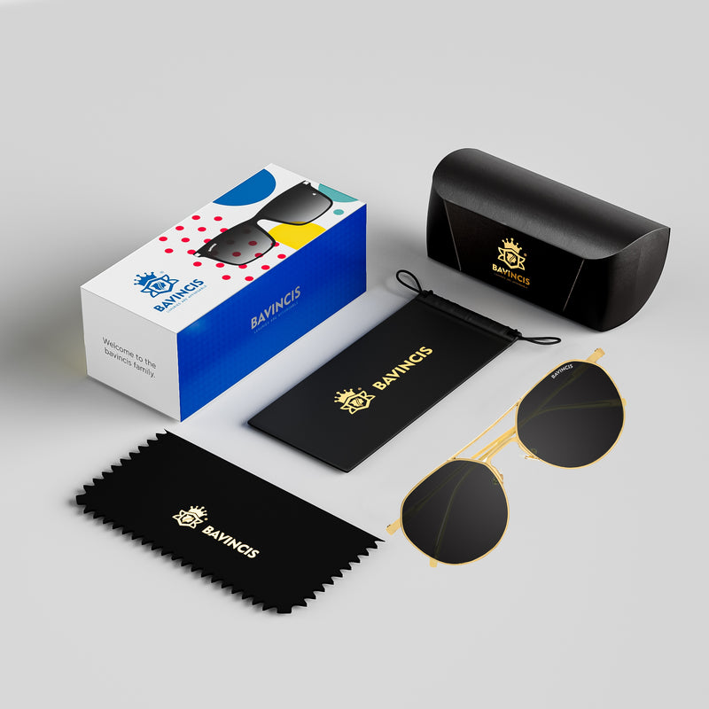 Bavincis Spektus Gold And Black Edition Sunglasses