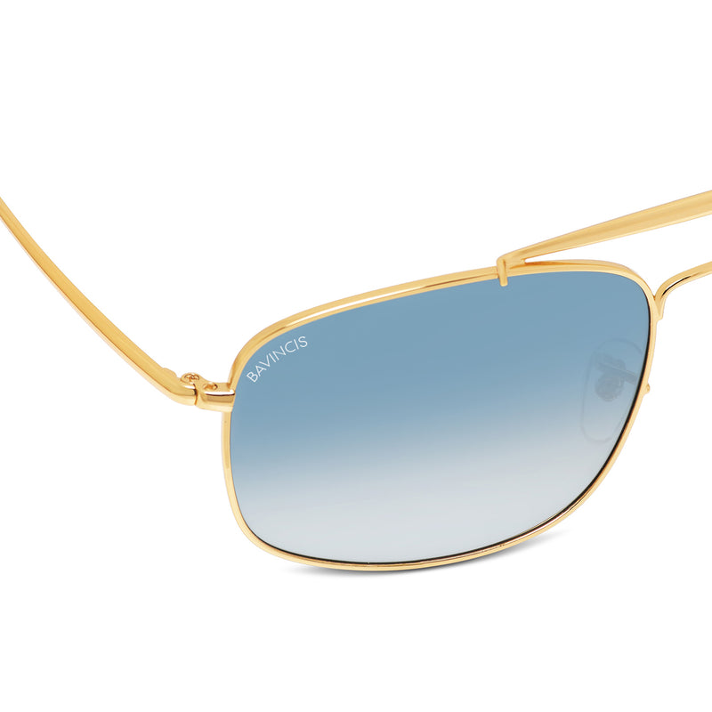 Bavincis Linford Gold And Classic Blue Edition Sunglasses