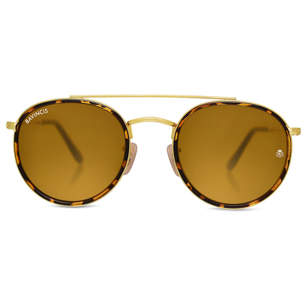 Bavincis Joyce T.Gold And Brown Edition sunglasses - BAVINCIS
