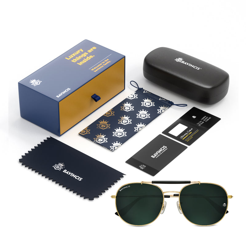 Bavincis Caliber Gold And Black Edition sunglasses