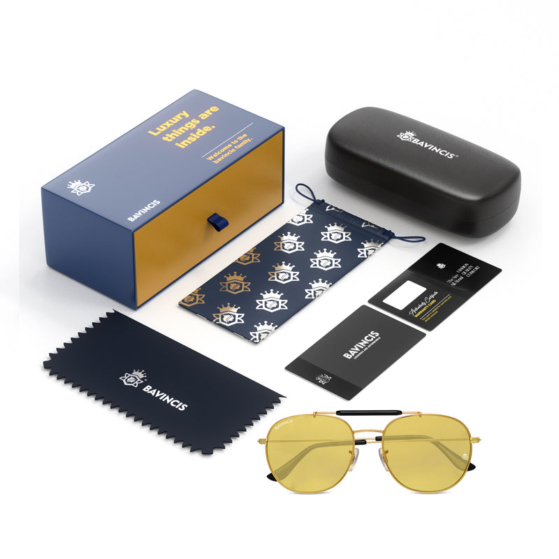 Bavincis Caliber Gold And Yellow Edition sunglasses