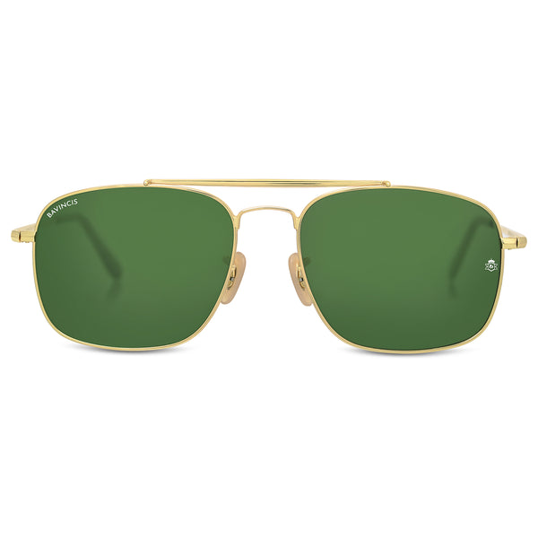 Bavincis Linford Gold And Green Edition Sunglasses - BAVINCIS