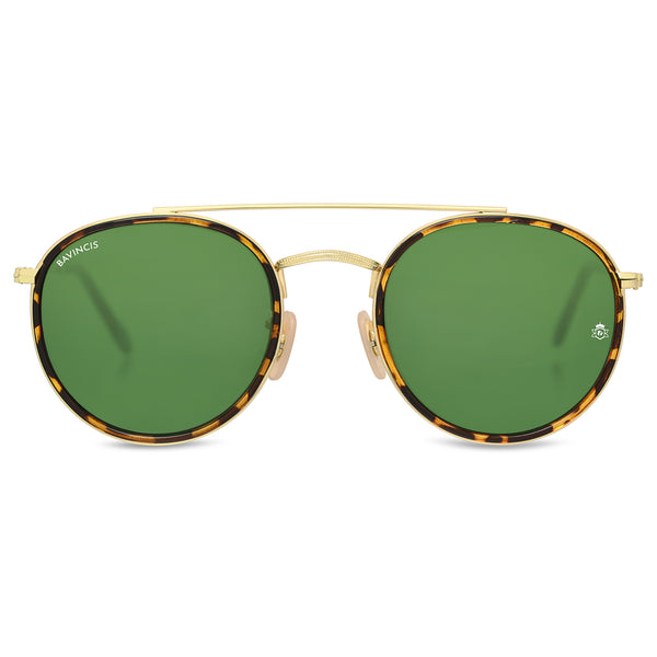 Bavincis Joyce T.Gold And Green Edition sunglasses - BAVINCIS