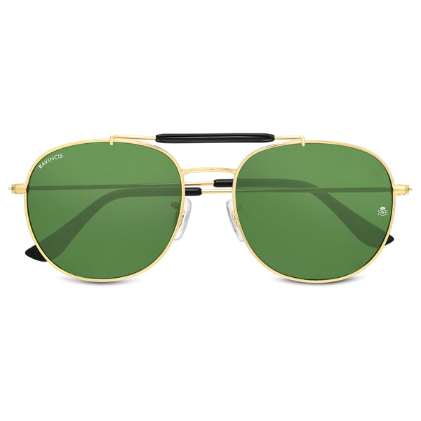Bavincis Caliber Gold And Green Edition sunglasses - BAVINCIS