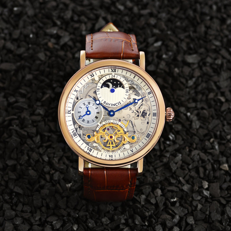 Bavincis Marcia Rose Gold and Brown I Automatic Watch