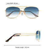 Bavincis Carloz Gold And Blue Gradient Edition Sunglasses - BAVINCIS