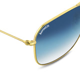 Bavincis Carloz Gold And Blue Gradient Edition Sunglasses