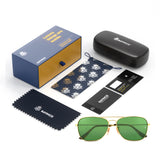 Bavincis Carloz Gold And Green Edition Sunglasses