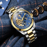 Bavincis Moonaut Gold And Blue I Automatic Watch - BAVINCIS